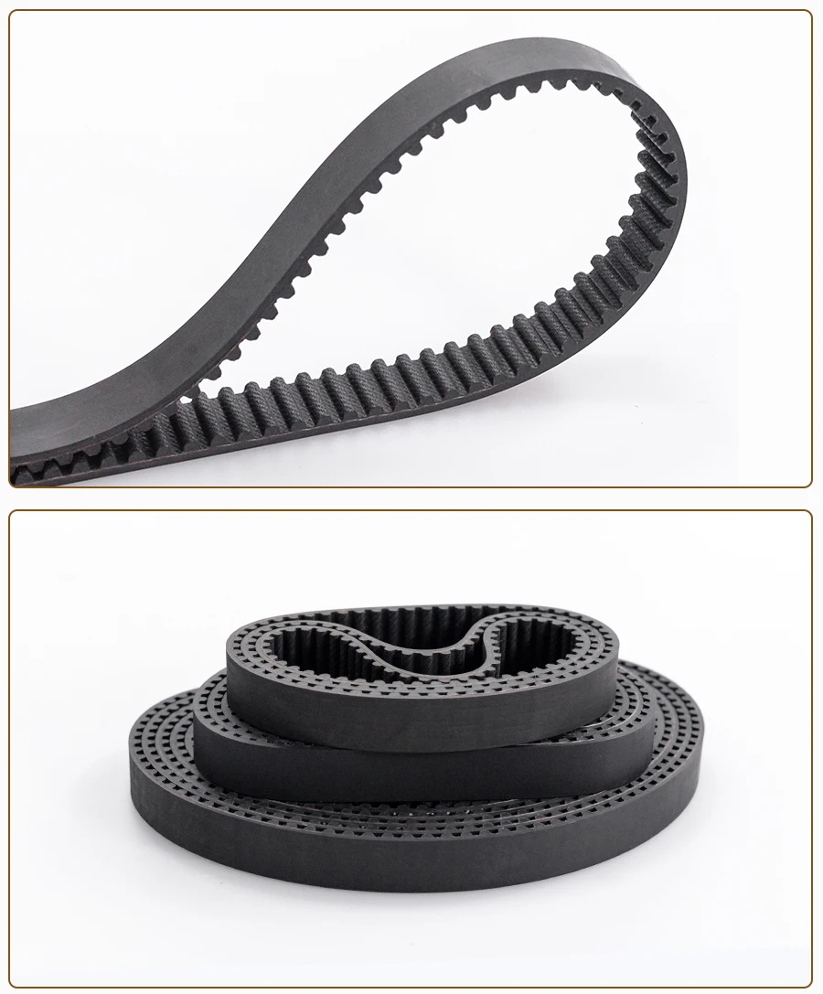 HTD5M Synchronous Timing belt Pitch length 245/250/255/260/265/270/280/285/290/295/300 mm width 9/10/12/15/20/25mm Rubber closed