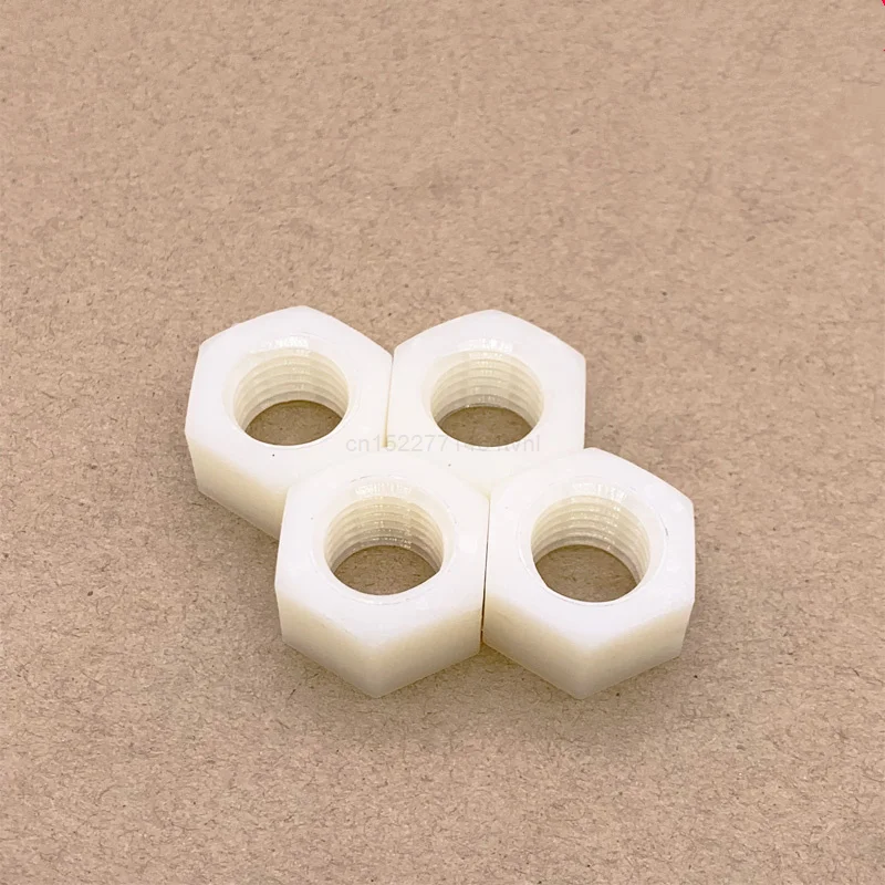 50/20/10PcsDIN934M2M2.5M3M4M5M6M8M10M12M14M16M18M20Black/whiteNylonHexNutHexagonPlasticNuts
