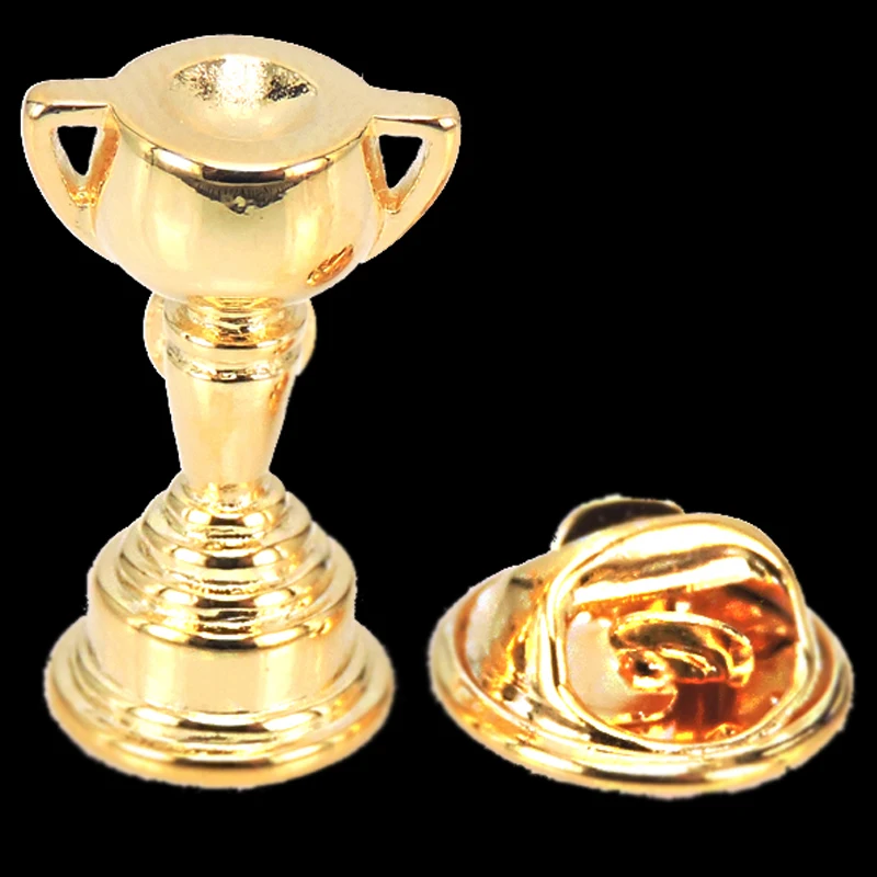 Fashion Brooch Golden Anchor Crown Saxophone Music Wing Horn Stars Golf For Men's Suit Collar Lapel Brooches Pin Party Jewelry