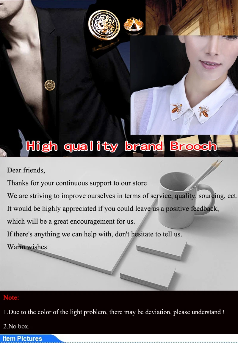 Fashion Brooch Golden Anchor Crown Saxophone Music Wing Horn Stars Golf For Men's Suit Collar Lapel Brooches Pin Party Jewelry