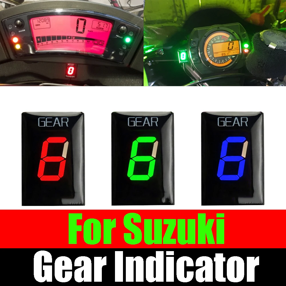 Gear Display Meter For Suzuki GSXR600 GSXR750 GSXR1000 GSX R750 R600 R1000 GSXR 750 600 1000 Motorcycle 1-6 Speed Gear Indicator