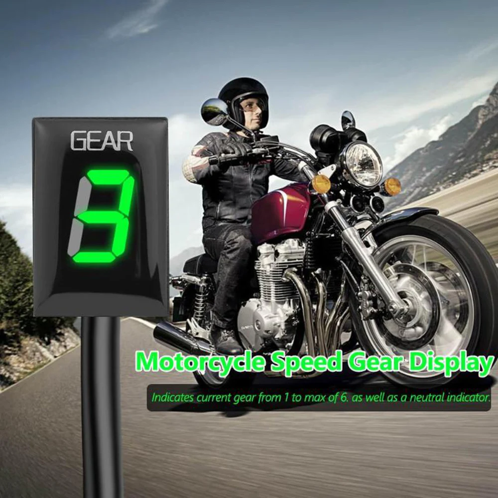 Gear Display Meter For Suzuki GSXR600 GSXR750 GSXR1000 GSX R750 R600 R1000 GSXR 750 600 1000 Motorcycle 1-6 Speed Gear Indicator