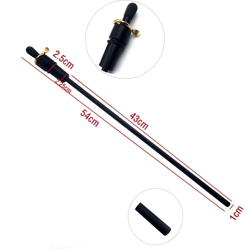 1pc Cello End Tail Carbon Fiber 4/4 3/4 1/2 1/4 Stretch Shrink Freely Ebony Adjustable Endpin, Cello Accessories