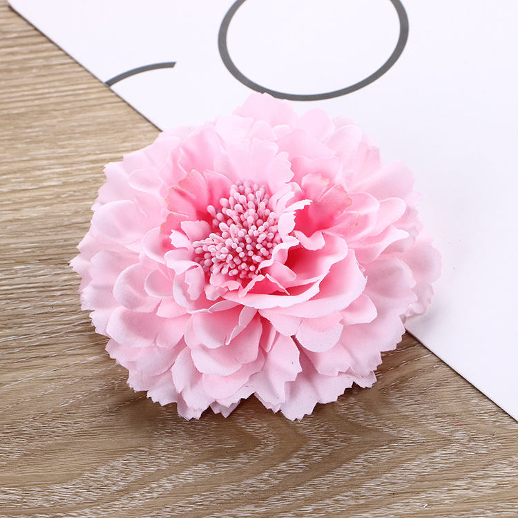 New Fashion Handmade Fabric Peony Flower Brooches for Women Corsage Lapel Pins Hat Dress Wedding Jewelry Clothing Accessories