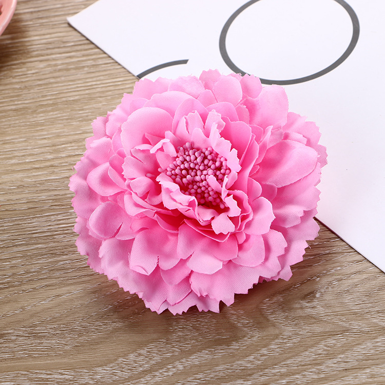 New Fashion Handmade Fabric Peony Flower Brooches for Women Corsage Lapel Pins Hat Dress Wedding Jewelry Clothing Accessories