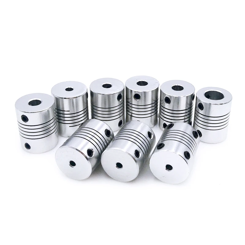 D19*L25 Aluminium Flexible Jaw Shaft Coupling 5 8 6.35mm 8mm 10mm CNC Stepper Motor Coupler Encoders Engraving Machine