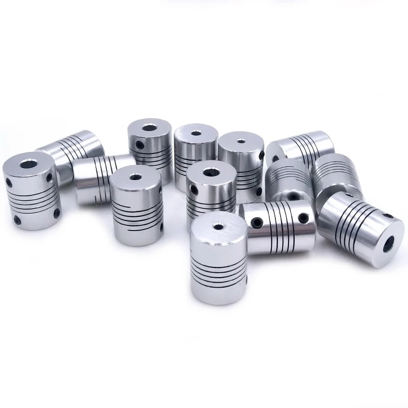 D19*L25 Aluminium Flexible Jaw Shaft Coupling 5 8 6.35mm 8mm 10mm CNC Stepper Motor Coupler Encoders Engraving Machine