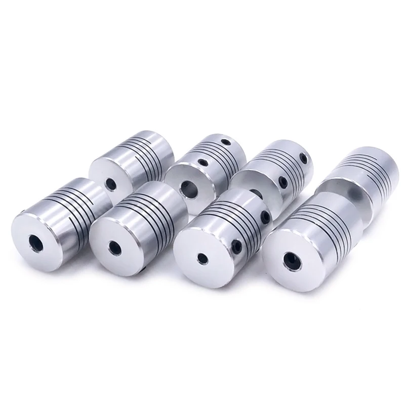 D19*L25 Aluminium Flexible Jaw Shaft Coupling 5 8 6.35mm 8mm 10mm CNC Stepper Motor Coupler Encoders Engraving Machine