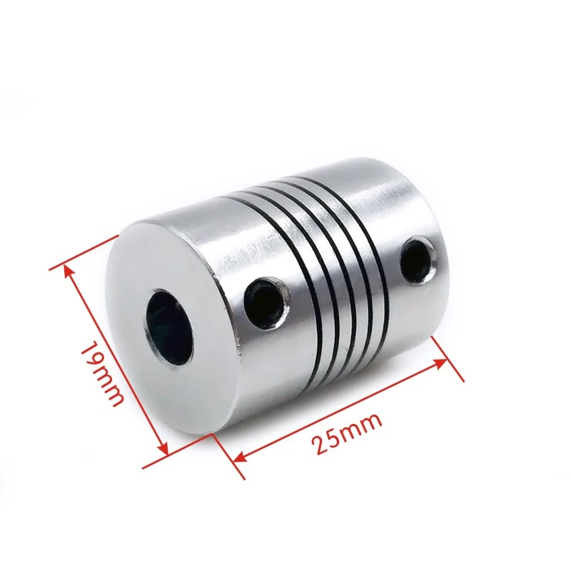 D19*L25 Aluminium Flexible Jaw Shaft Coupling 5 8 6.35mm 8mm 10mm CNC Stepper Motor Coupler Encoders Engraving Machine