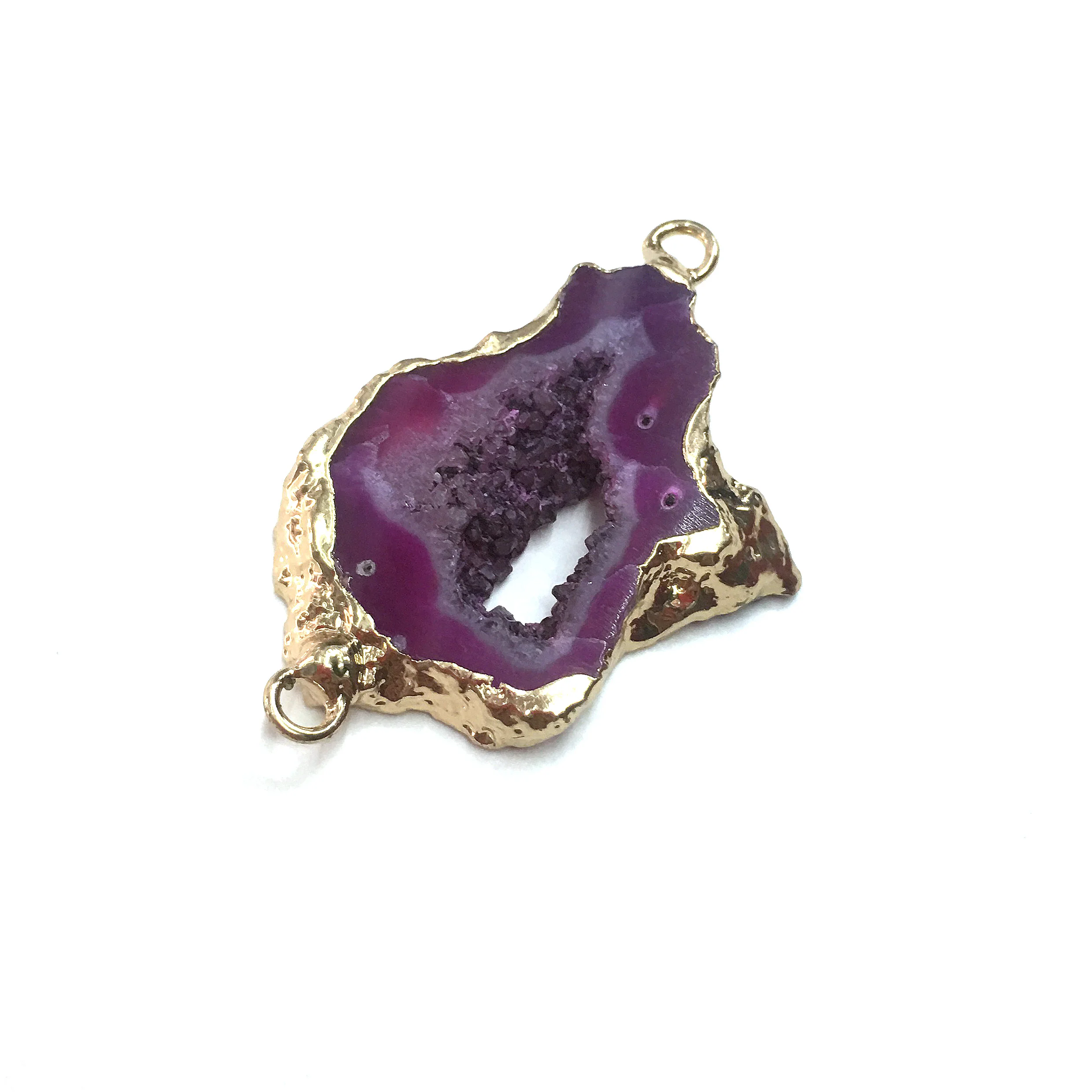 1PC LE SKY Natural Agates Pendants Charms Connector Pendants for Jewelry Making DIY Accessories Fit Necklaces
