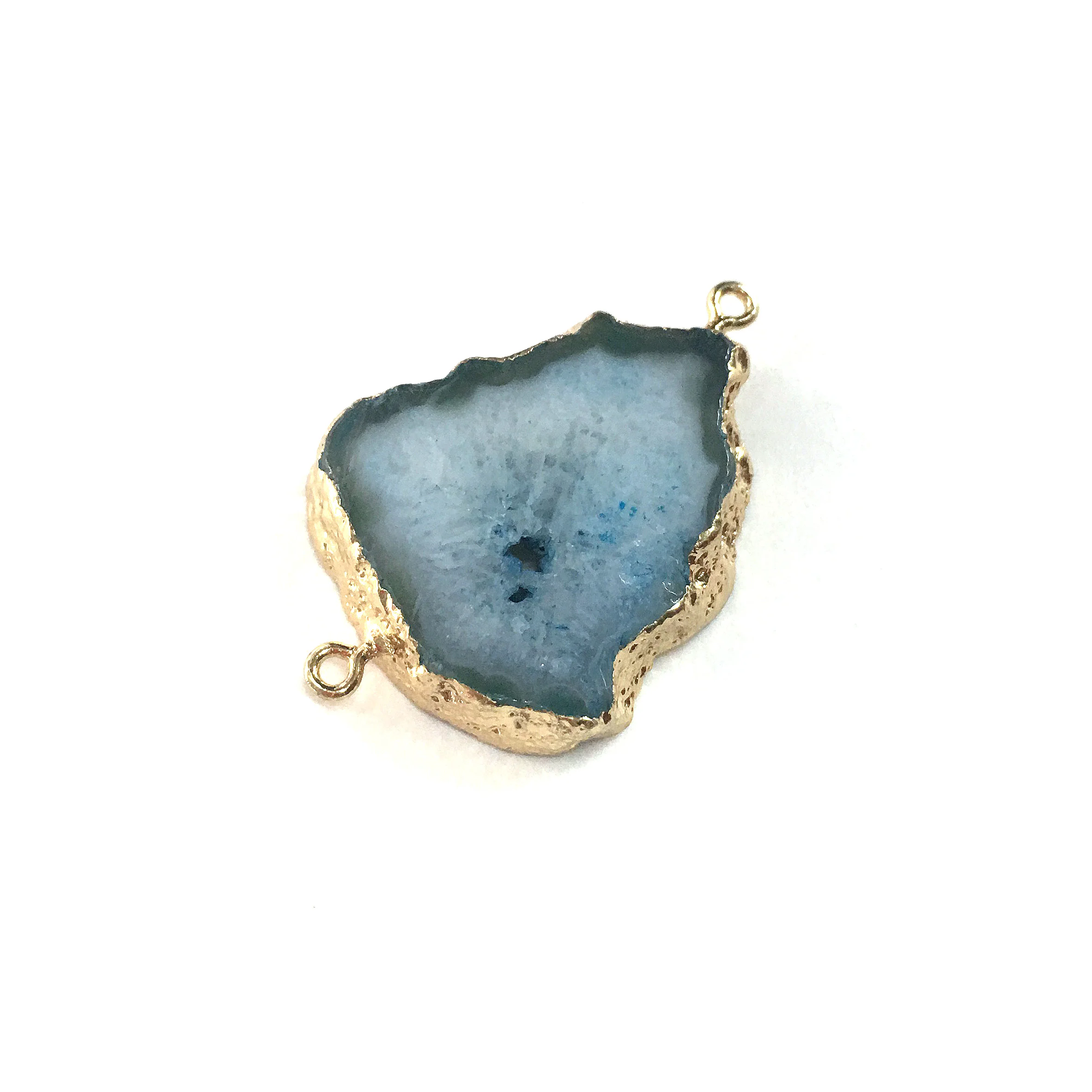 1PC LE SKY Natural Agates Pendants Charms Connector Pendants for Jewelry Making DIY Accessories Fit Necklaces