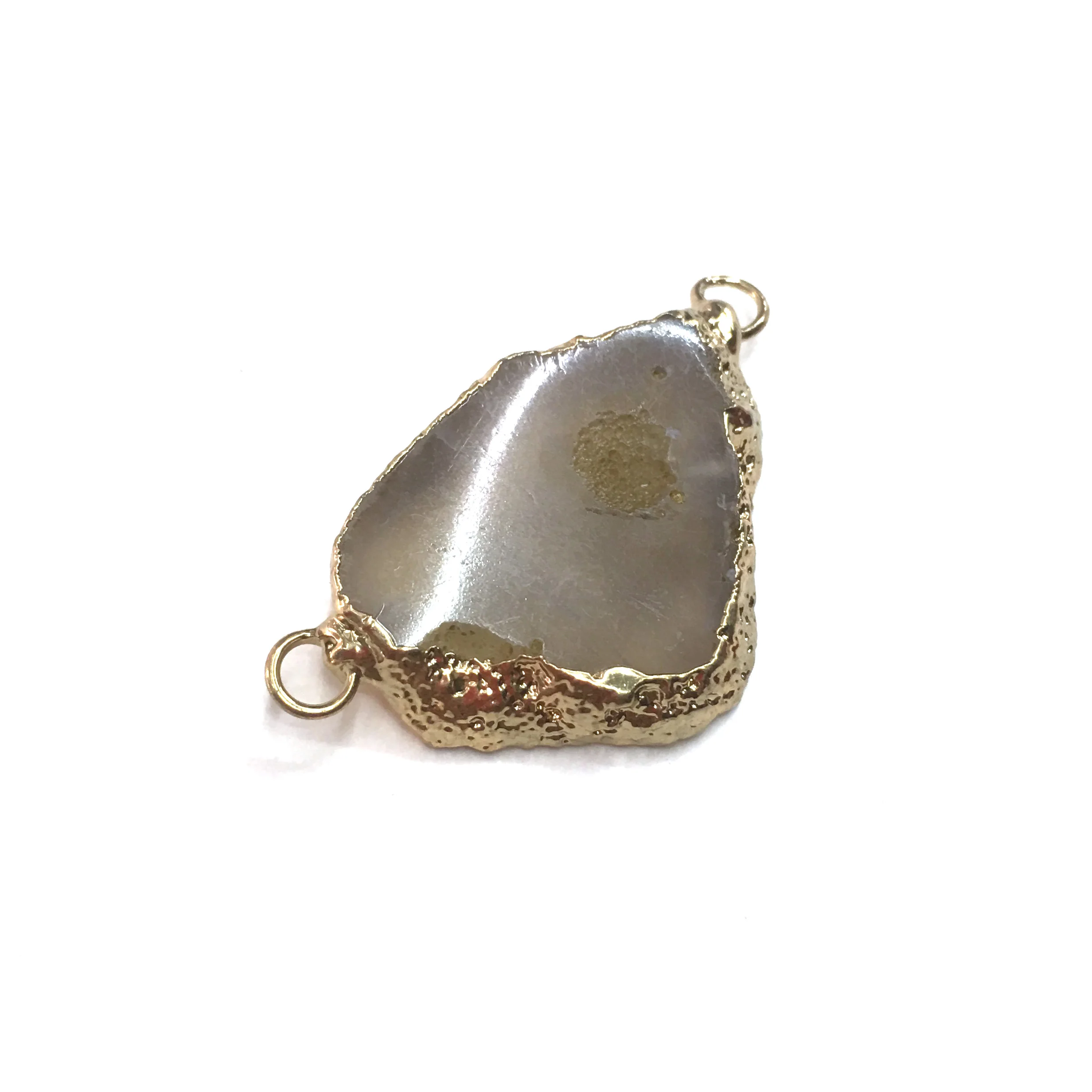 1PC LE SKY Natural Agates Pendants Charms Connector Pendants for Jewelry Making DIY Accessories Fit Necklaces