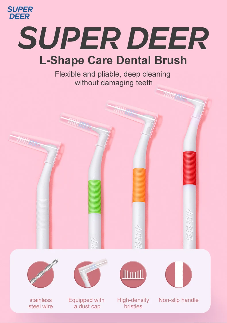 Fawnmum 0.6-1.2mm Interdental Brush For Teeth Cleaning Dentistry Between Teeth Oral Care Toothpick Dental Tool Floss Orthodontic