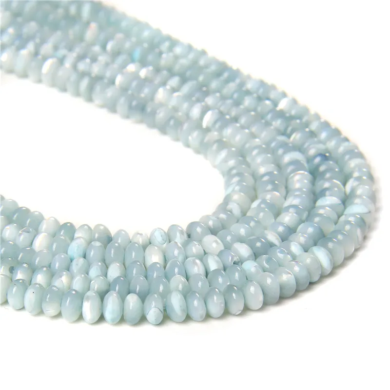 Colorful Natural Freshwater Shell Tube Beads Dyed Mother of Pearl Shell Loose Beads for Jewelry Making DIY Bracelet Necklace 15"