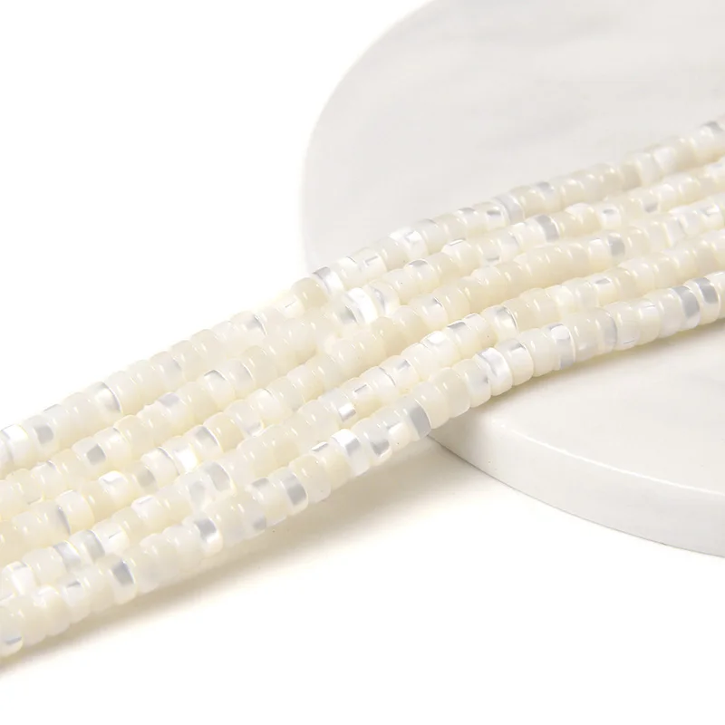 Colorful Natural Freshwater Shell Tube Beads Dyed Mother of Pearl Shell Loose Beads for Jewelry Making DIY Bracelet Necklace 15"