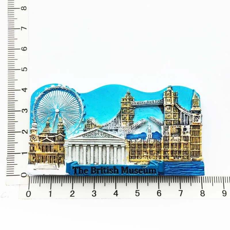 UK Tourist Souvenir British Refrigerator Sticker Manchester Oxford London Bus Big Ben Scotland Crafts Magnetic Fridge Decor