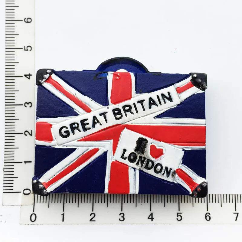 UK Tourist Souvenir British Refrigerator Sticker Manchester Oxford London Bus Big Ben Scotland Crafts Magnetic Fridge Decor