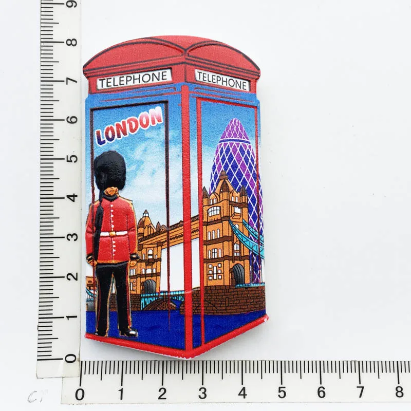 UK Tourist Souvenir British Refrigerator Sticker Manchester Oxford London Bus Big Ben Scotland Crafts Magnetic Fridge Decor