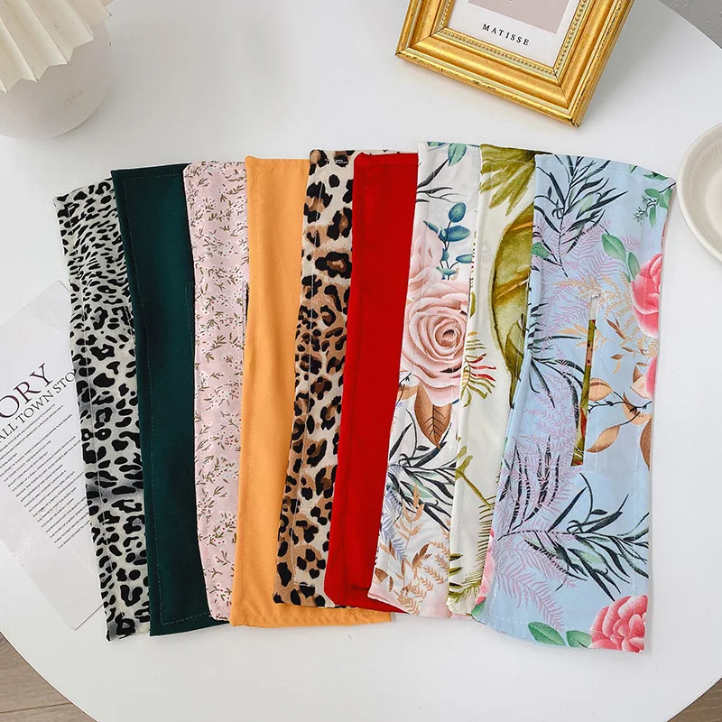 Deft Bun Hair Band Women Printed Headband Bow Donut Bun Maker DIY Hairstyle Braid Tool Ponytail Hair Twist Accessories topknot
