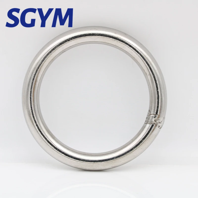 1pcs 304Stainless Steel Big O Ring 70/90/100/120/200/250mm Outer Diameter 8/10/12mm Thickness Strapping Welded Round Rings
