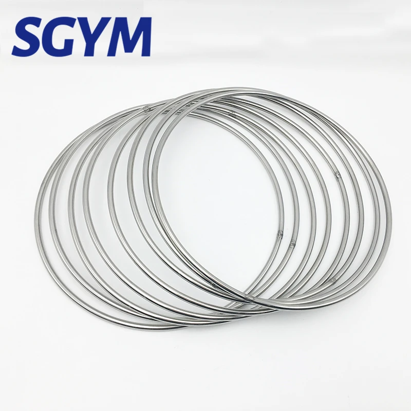 1pcs 304Stainless Steel Big O Ring 70/90/100/120/200/250mm Outer Diameter 8/10/12mm Thickness Strapping Welded Round Rings