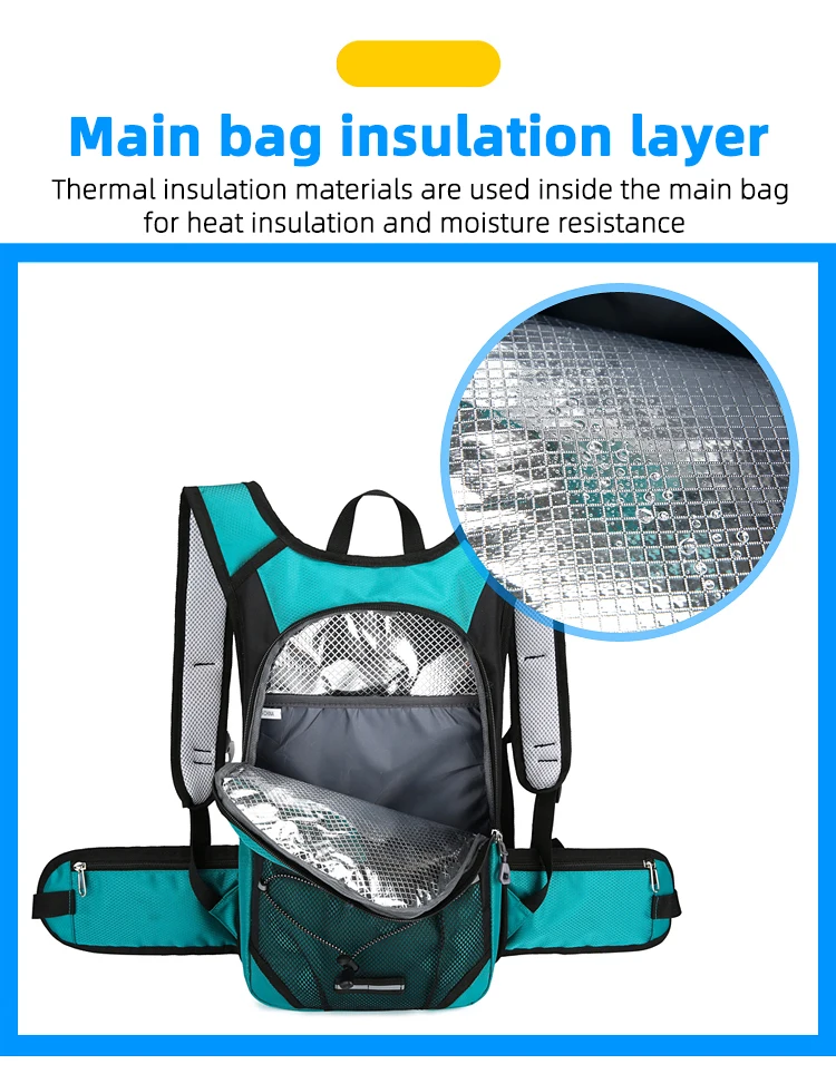13L Bike Cycling Water Bag Backpack Outdoor Sport Running Climbing Hiking Hydration Bladder Storage Pack Waterproof Rucksack