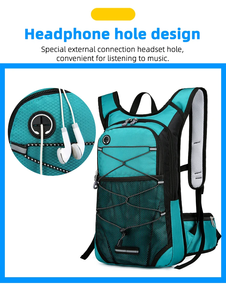 13L Bike Cycling Water Bag Backpack Outdoor Sport Running Climbing Hiking Hydration Bladder Storage Pack Waterproof Rucksack