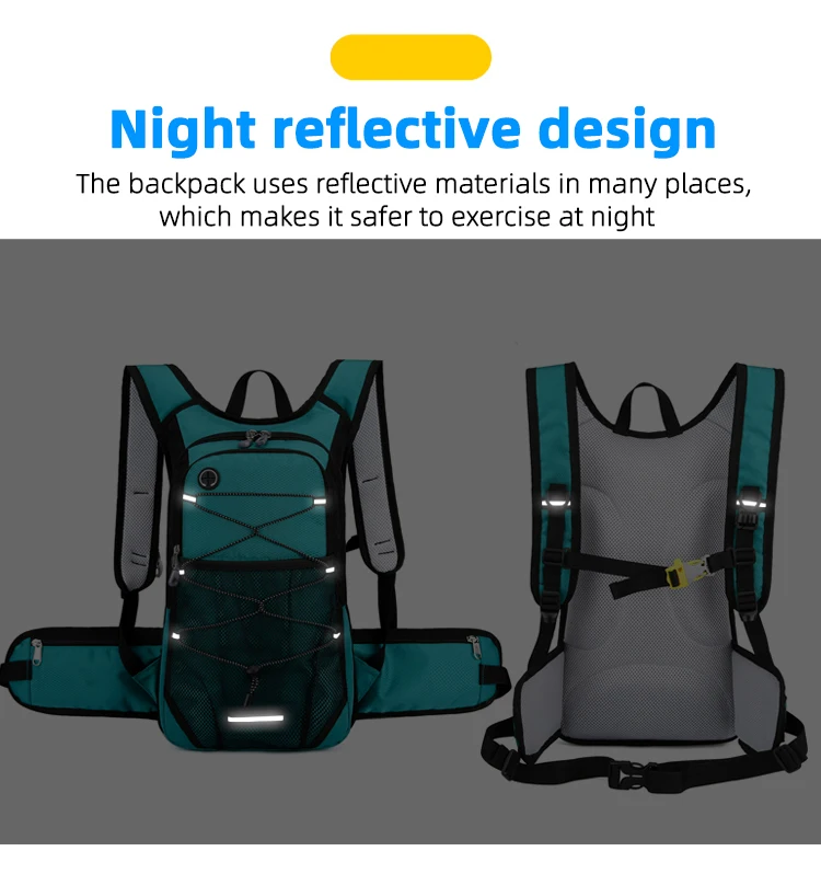 13L Bike Cycling Water Bag Backpack Outdoor Sport Running Climbing Hiking Hydration Bladder Storage Pack Waterproof Rucksack