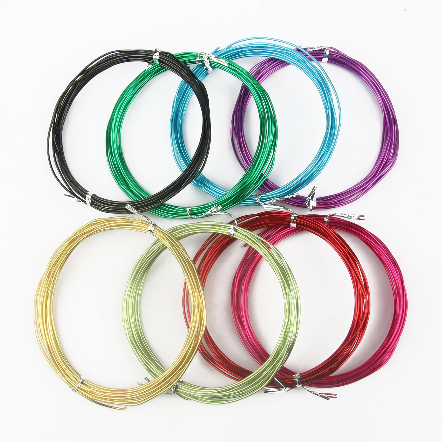 Round Aluminum Wire 1mm/1.2mm/1.5mm/2mm/2.5mm/3mm Versatile Painted Aluminium Metal Wire For DIY Jewelry Finding Accessories