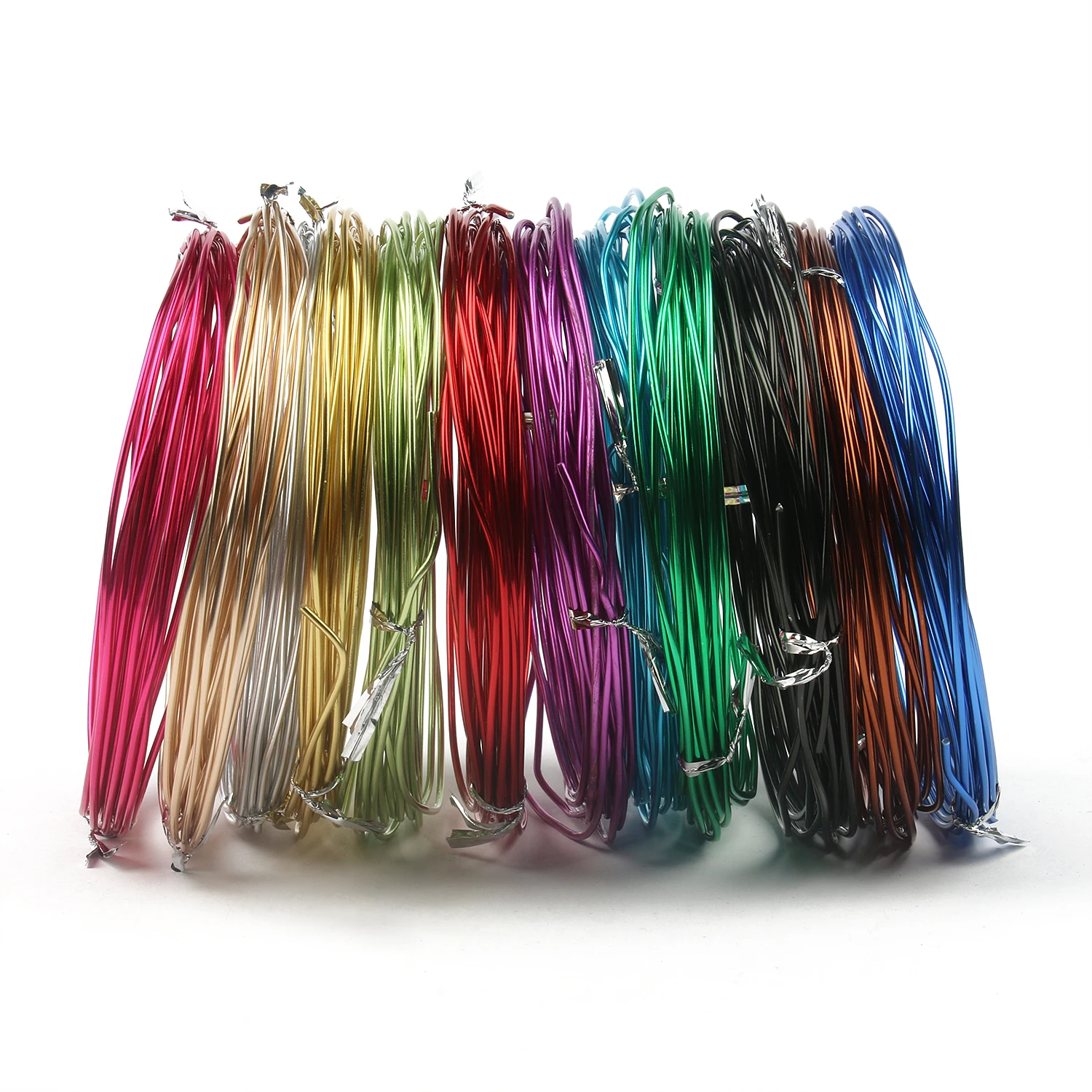 Round Aluminum Wire 1mm/1.2mm/1.5mm/2mm/2.5mm/3mm Versatile Painted Aluminium Metal Wire For DIY Jewelry Finding Accessories