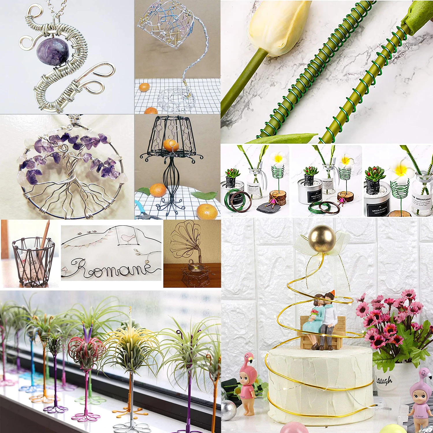 Round Aluminum Wire 1mm/1.2mm/1.5mm/2mm/2.5mm/3mm Versatile Painted Aluminium Metal Wire For DIY Jewelry Finding Accessories
