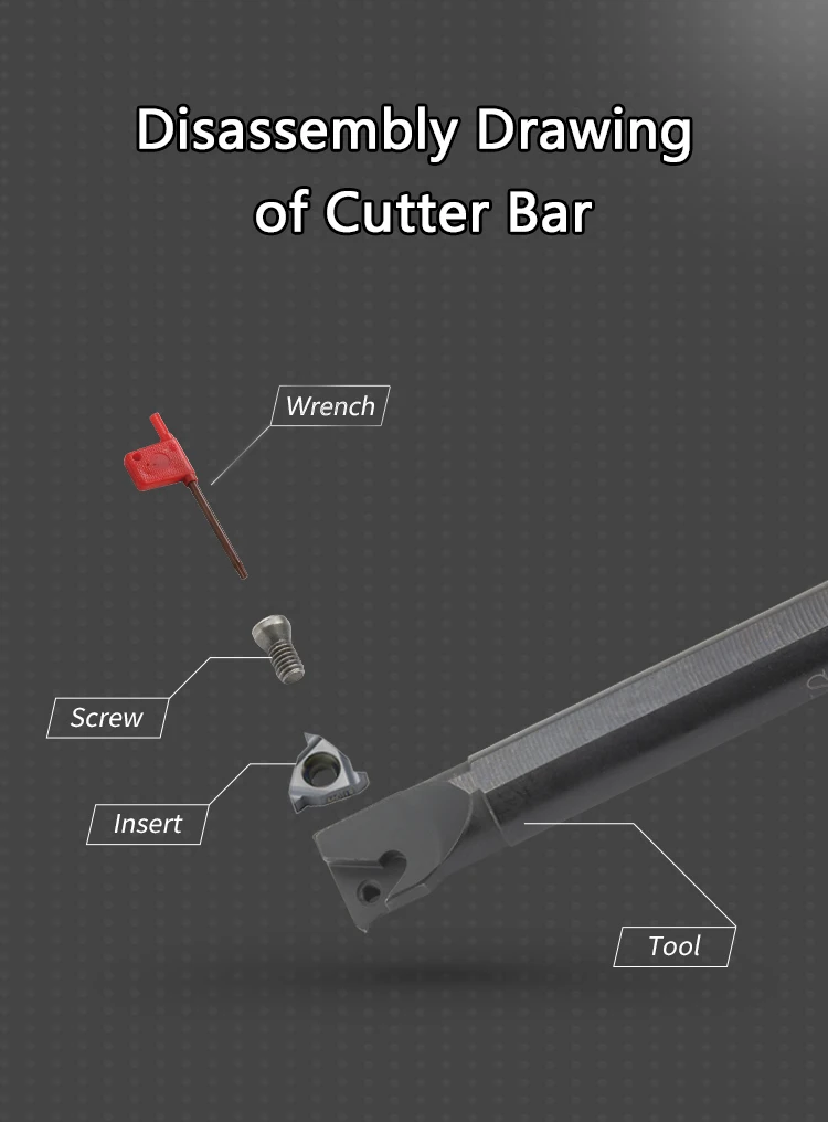 SNR0008K11 SNR/L0010K11 SNR/L0016Q16 SNR0020R22 SNR0025S22 Internal Thread Turning Tool SER SEL Lathe Cutter Bar CNC Tool Holder