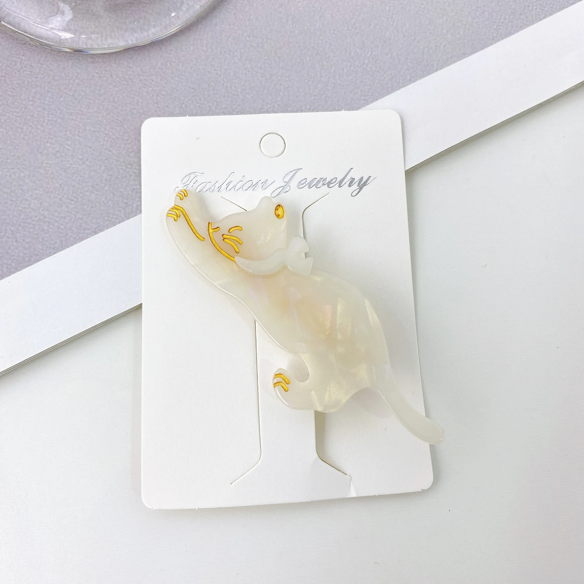 New Cute Cartoon Cat Hairpin Acetate Fiber Hair Clips Bangs Duckbill Clips for Womans Girls Fashion Barrettes Hair Accessories