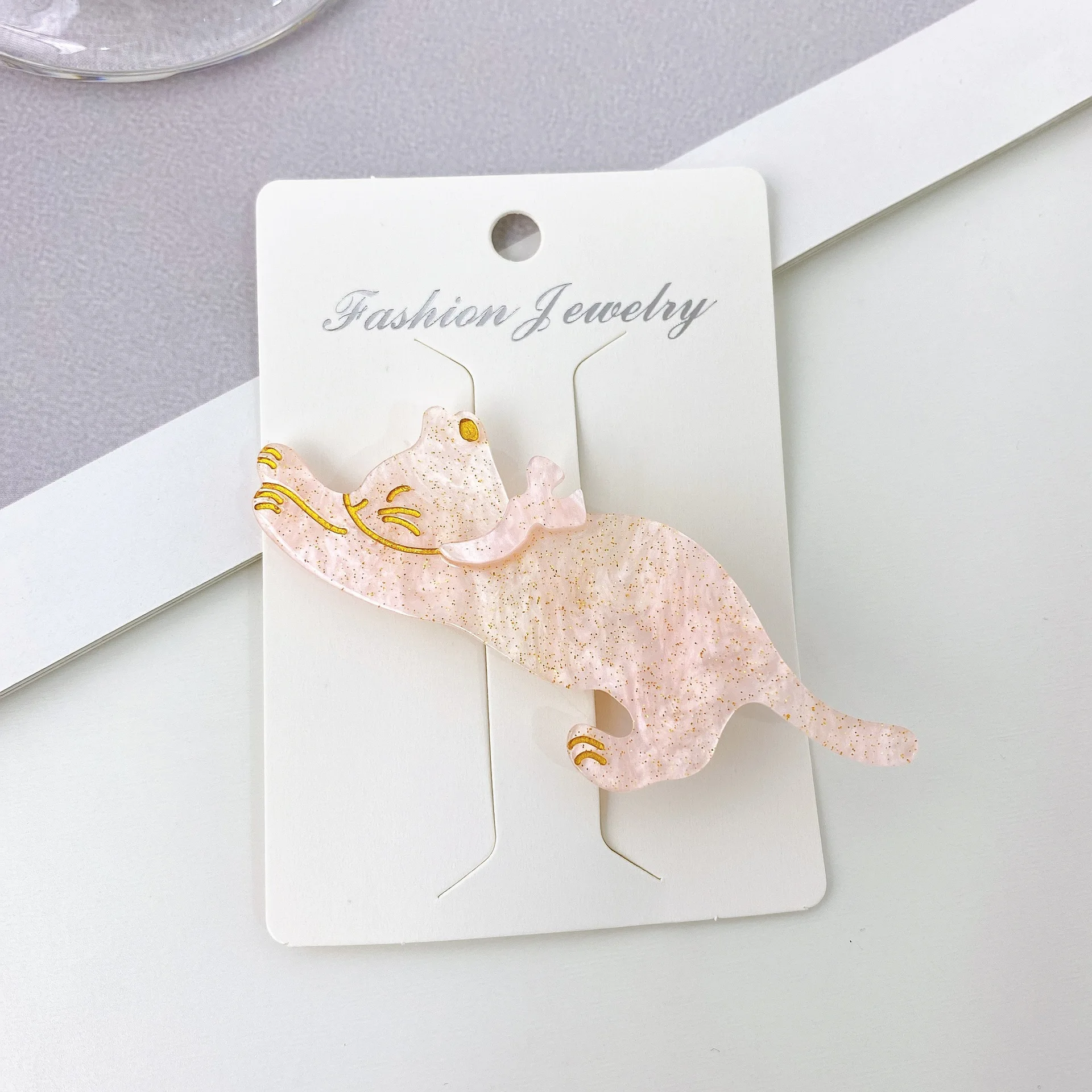 New Cute Cartoon Cat Hairpin Acetate Fiber Hair Clips Bangs Duckbill Clips for Womans Girls Fashion Barrettes Hair Accessories