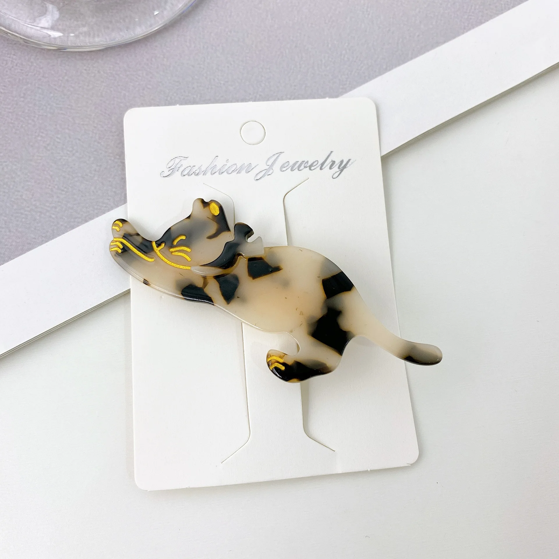 New Cute Cartoon Cat Hairpin Acetate Fiber Hair Clips Bangs Duckbill Clips for Womans Girls Fashion Barrettes Hair Accessories