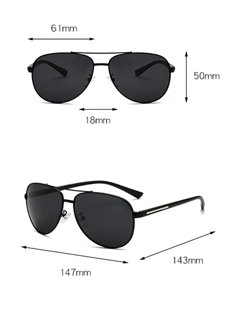 Men's Driving Prescription Lenses Sunglasses Polarized Cat Eyes Anti-Glare Short-sight Sun Glasses For Male 0 -0.5 -0.75 To -6.0