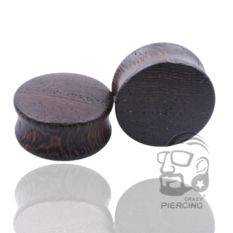 2pcs Wood Flesh Ear Plugs Tunnels Ear Piercings Earlets Saddle Woodern Earring Expander Gauge Double Flare Body Jewelry Piercing