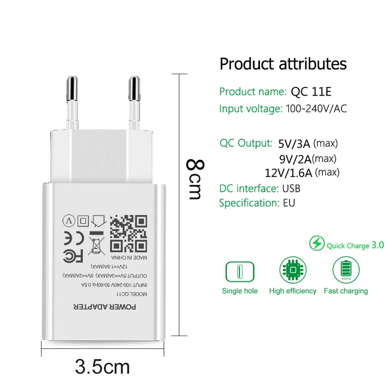 Fast Phone Charger Quick Charge 3.0 USB C Cable For Samsung A21S A12 A42 A52 A72 5G A51 A71 Huawei Psmart 2021 Type C USB Cable