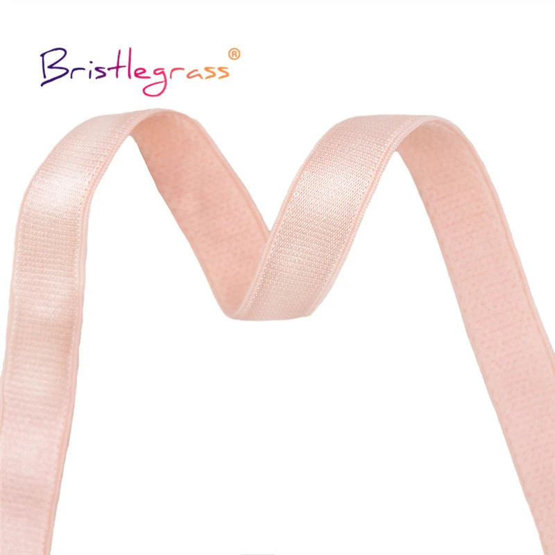 BRISTLEGRASS 2 5 10 Yard 3/8" 10mm Shiny Bra Strap Elastic Band Nylon Spandex Shoulder Tape Underwear Lingerie Dress Sewing Trim