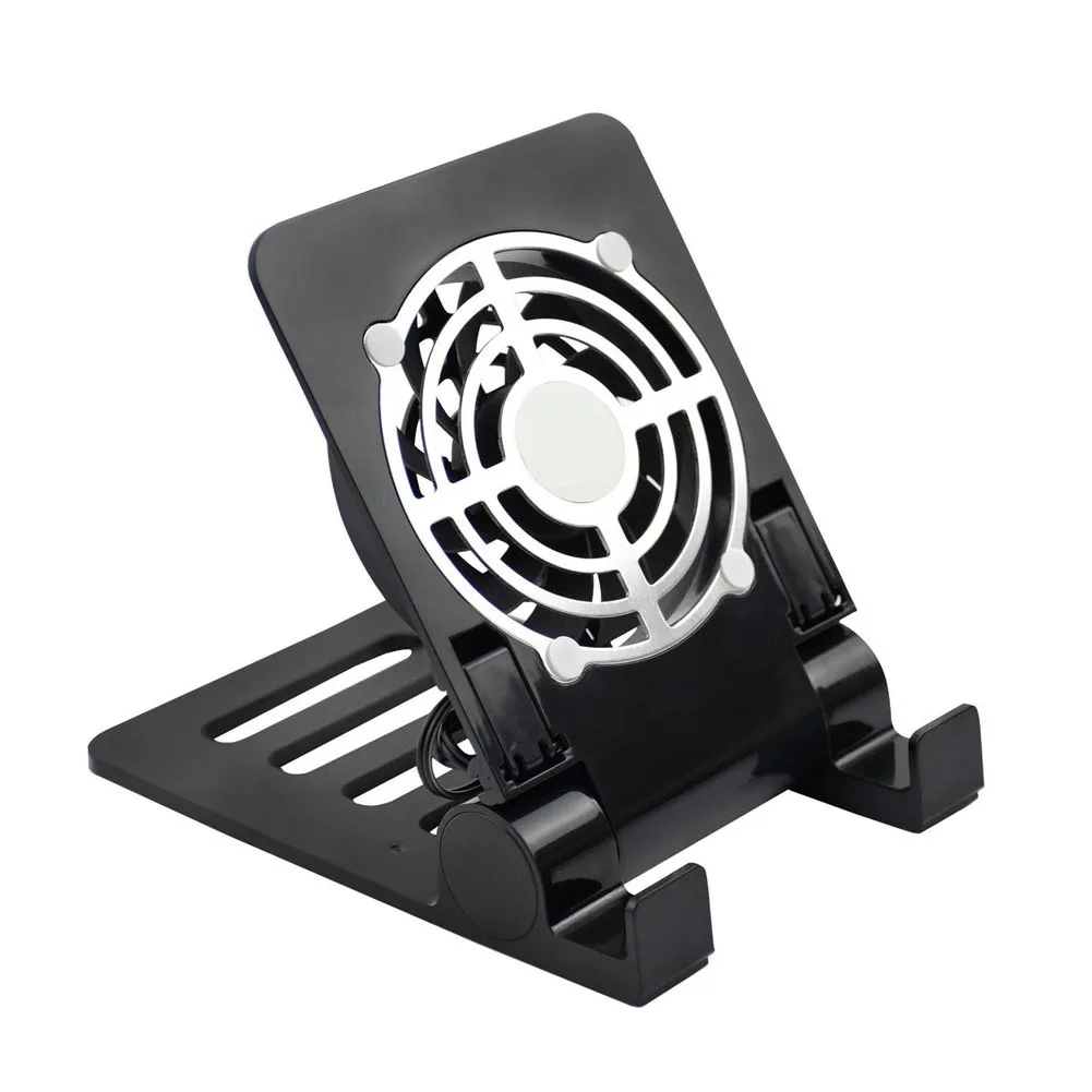 USB Desk Phone Fan Quiet Cooling Pad Radiator with Foldable Stand Holder for   Tablets Laptops