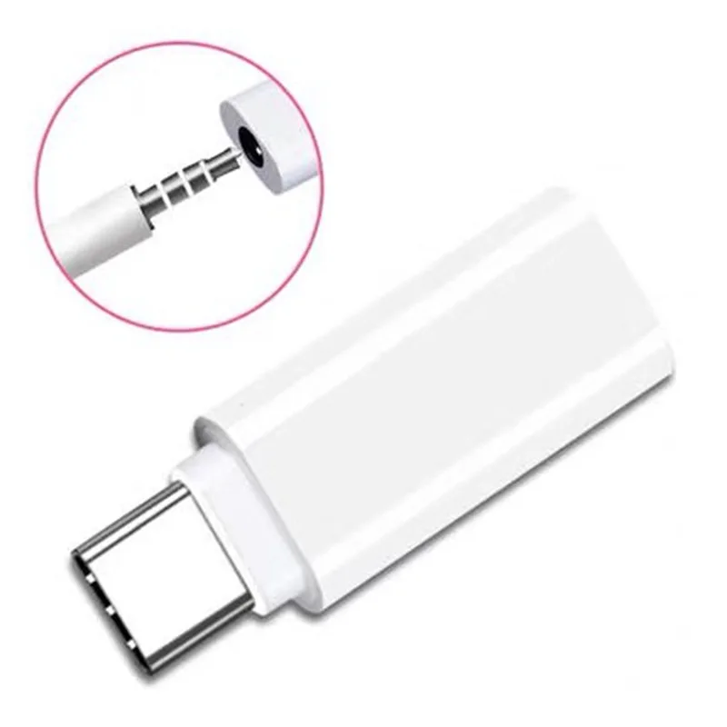 USB Type C To 3.5mm Aux Adapter Connetor Type-c 3.5 Jack Audio Cable For Xiaomi Huawei Honor HIFI Wired Earphones OTG Connetor