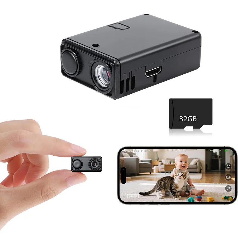 4K Camera WiFi Wireless Monitor Night Vision Remote Motion Detecting Camcorders Security Protection Indoor Surveillance 2026