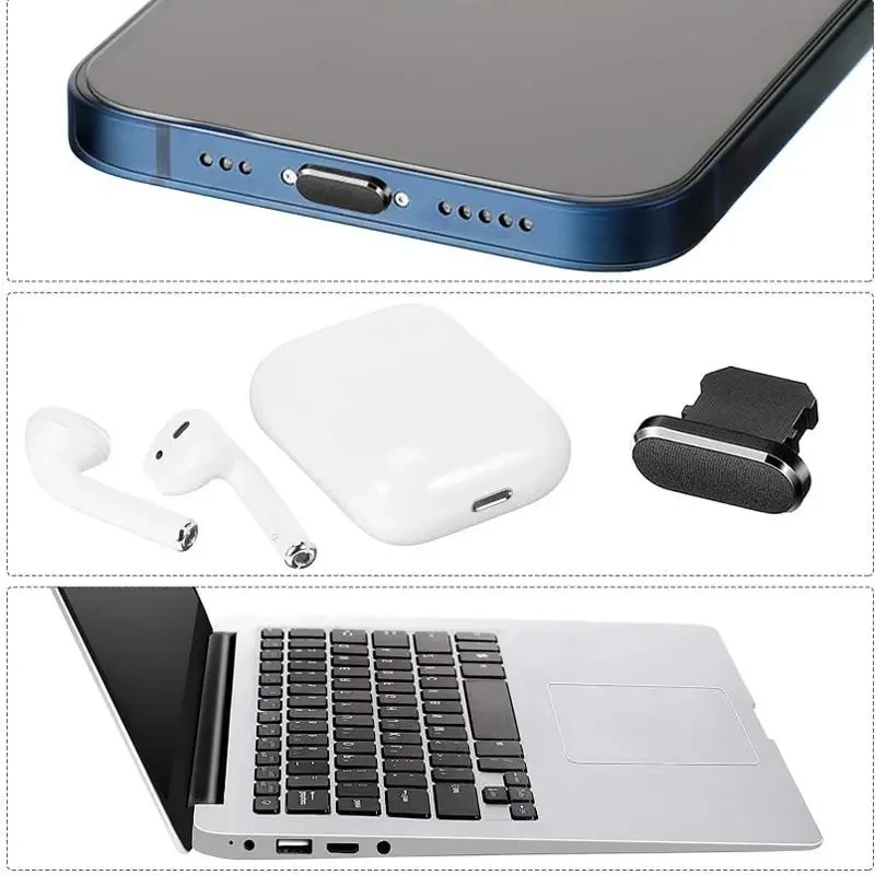 Mobile Phone Speaker Charging Port Cleaning Set Dust Plug for iPhone 16 15 14 Earphones Clean Kit Brush for Samsung Xiaomi