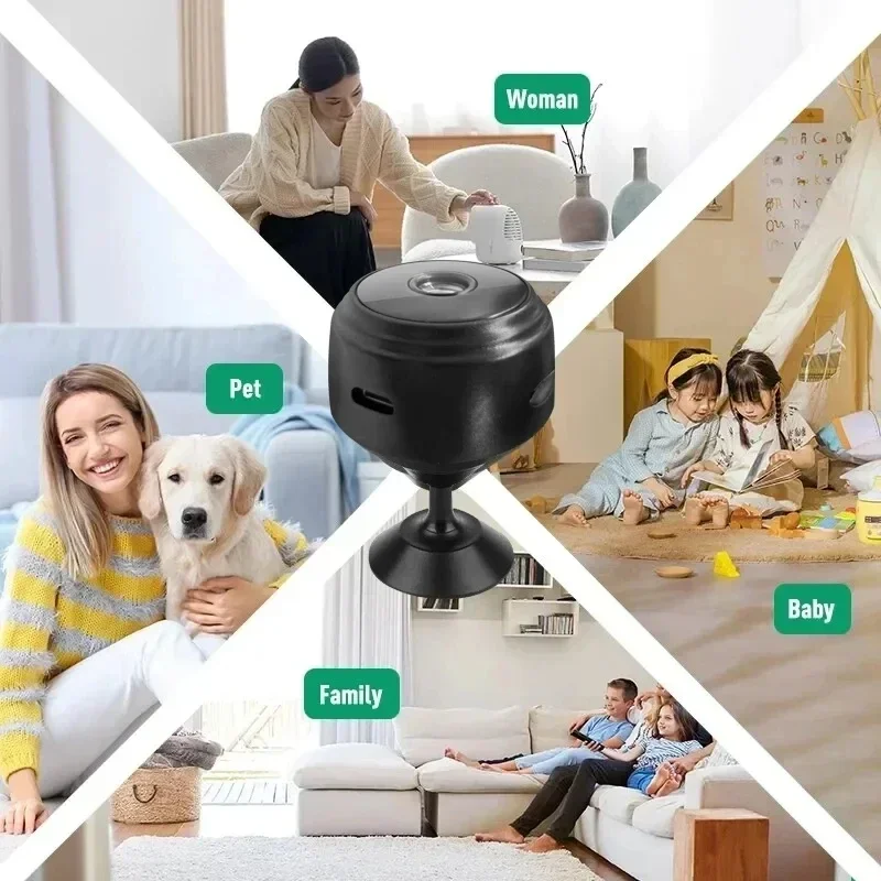Mini A9 Wifi 1080p HD Security Camera Wireless Monitoring Security Protection Remote  Surveillance Camcorders Window Camera