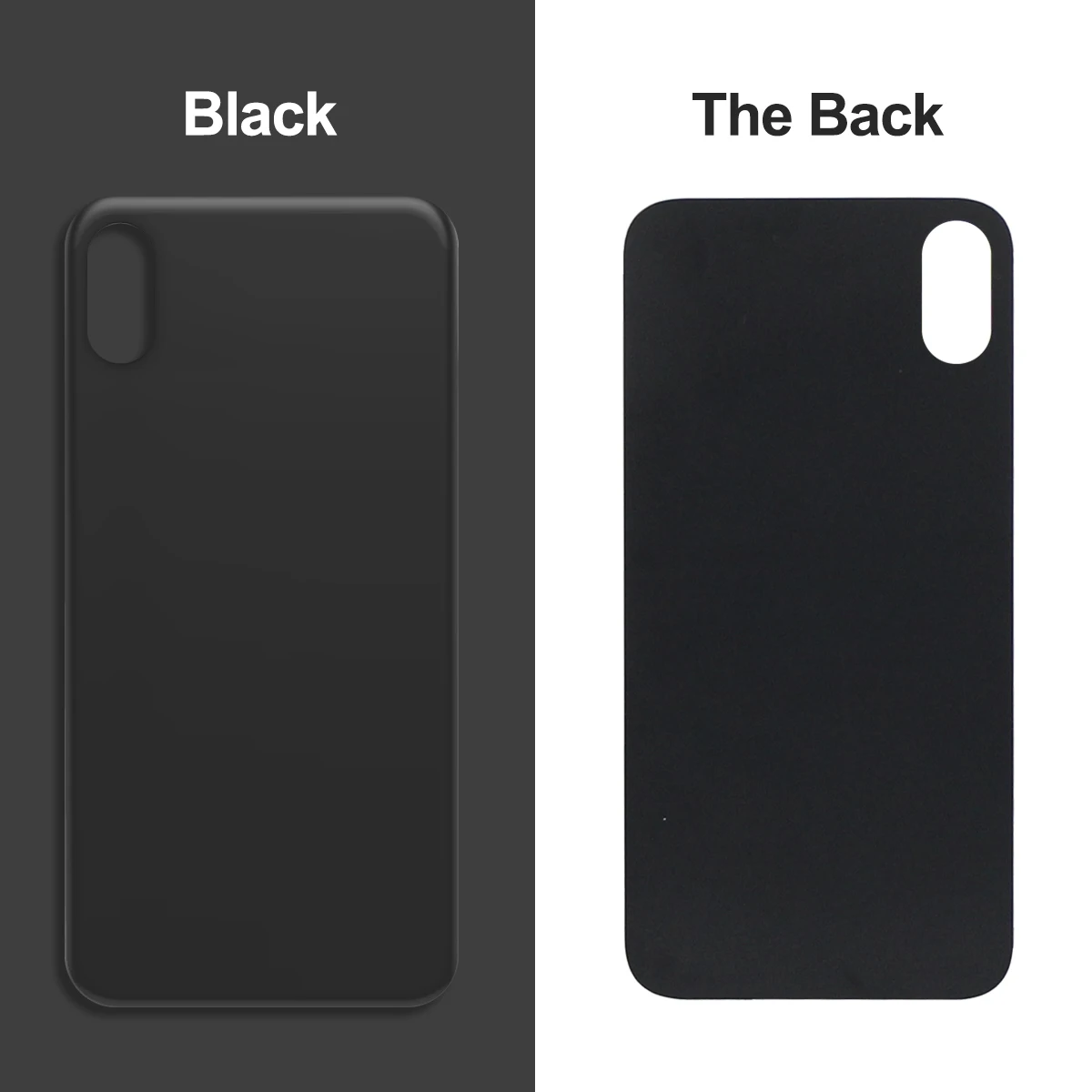 For iPhone X / XS / XS Max Battery Back Cover Glass Panel Rear Door Housing Case Replacement Part