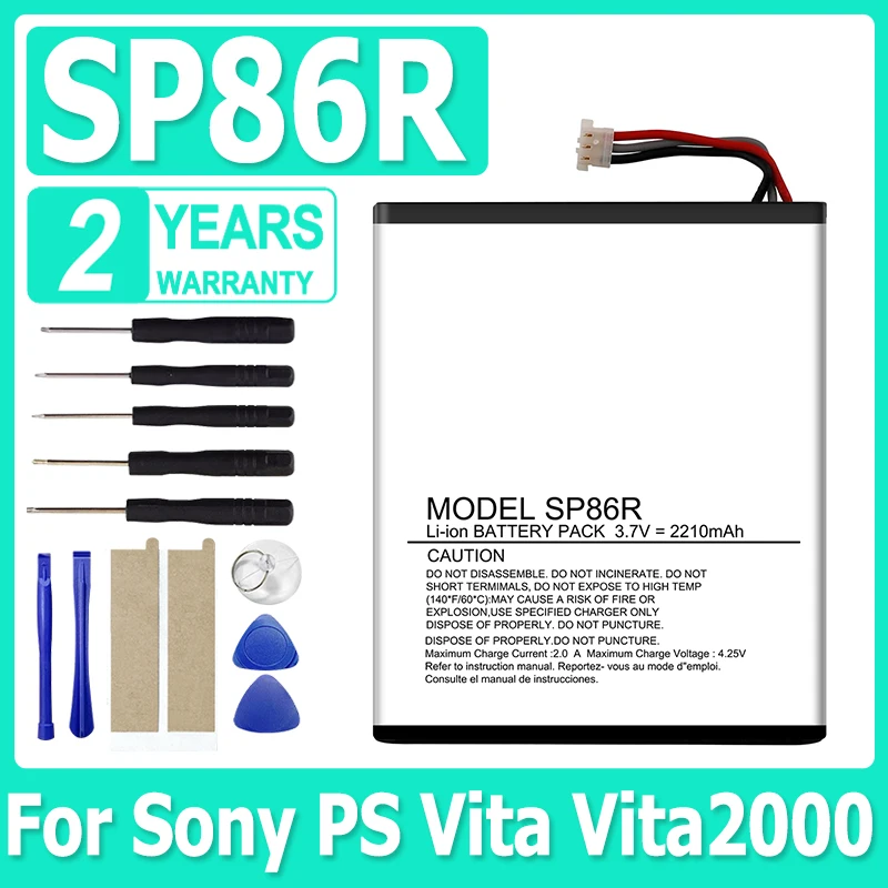 Replacement Battery SP86R 2500mAh For sony Ps vita 2000 psvita2000 PSV 2XXX PSV SP86R PSV2000 PCH-2007 4-451-971-01 PS Vita 2007
