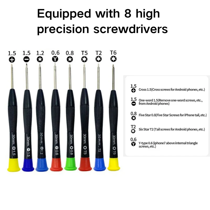25 in 1 Phone Laptop Repair Tool Kit Precision Screwdriver Set Pry Tools Suction Cups for iPhone Samsung Xiaomi PC Maintenance