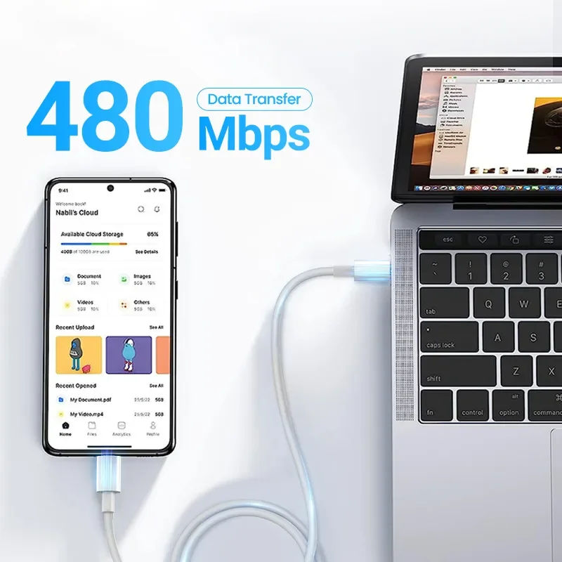 Type C To Type C Cable 100W PD Fast Charging For iPhone 15 Pro Max Huawei Mate 60 Xiaomi Samsung USB C to USB C Charger Cable 3m