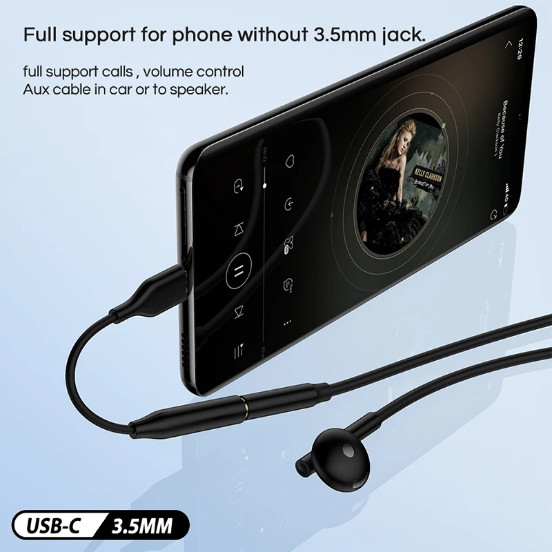 Samsung USB Type C To 3.5mm Aux Adapter Original 3.5mm Jack Audio Cable Earphone Converter Galaxy S25 S24 S23 A80 A16 A25 Note20