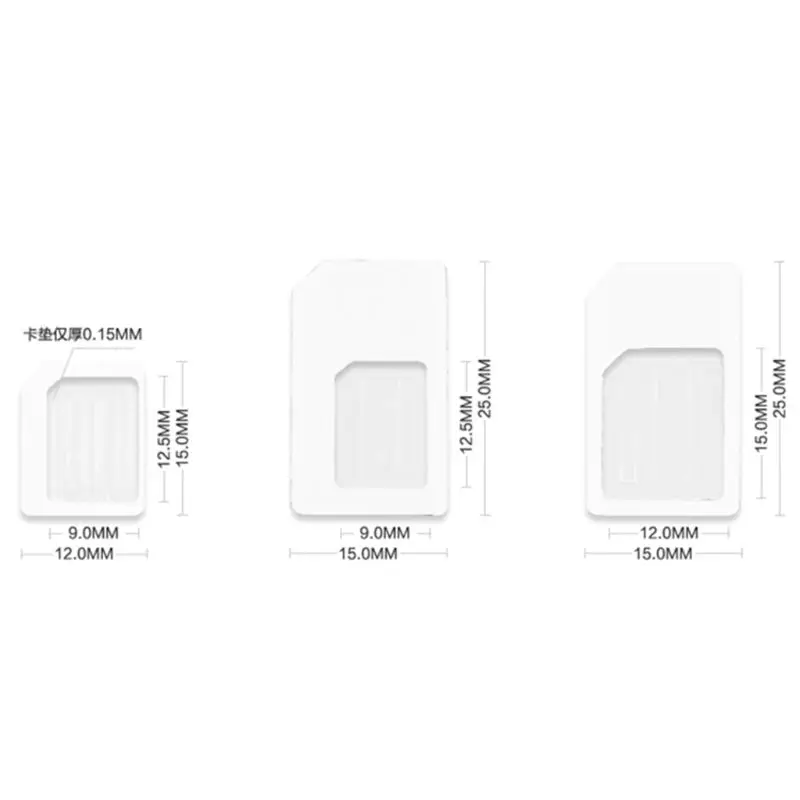 4 in 1 Convert for Nano SIM Card to Micro Standard Adapter For Smart Phone 4G LTE USB Wireless Router